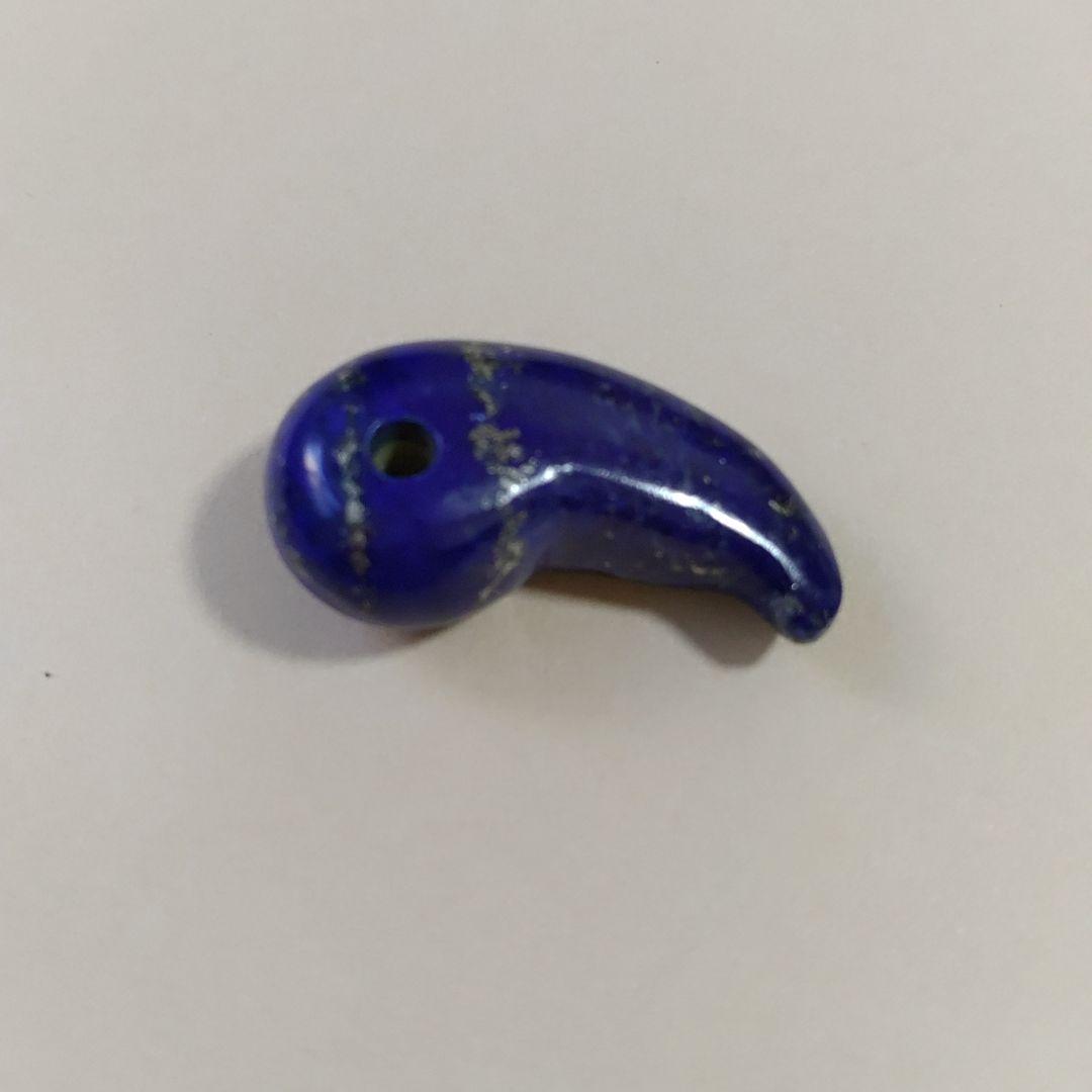 ペンダント.勾玉.ラピスラズリ.中古品.2点