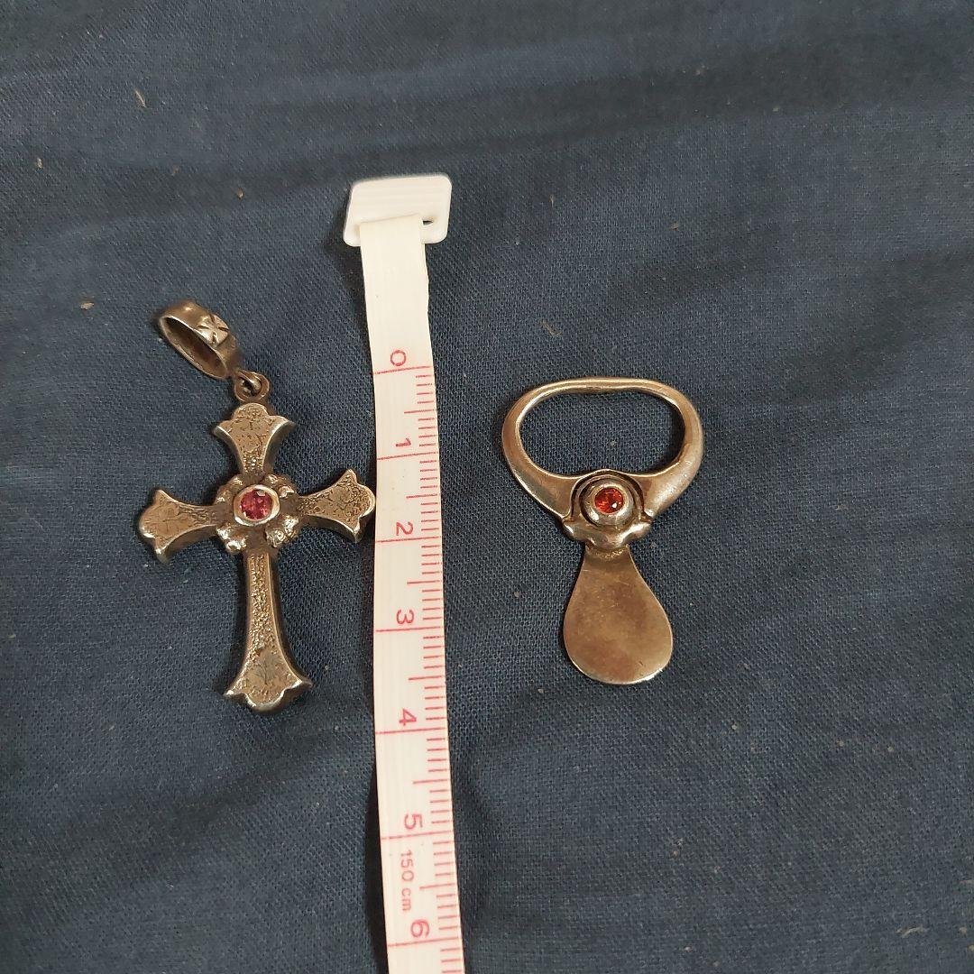 ローリーロドキンペンダント&タブルビー石　両方ともシルバー925です