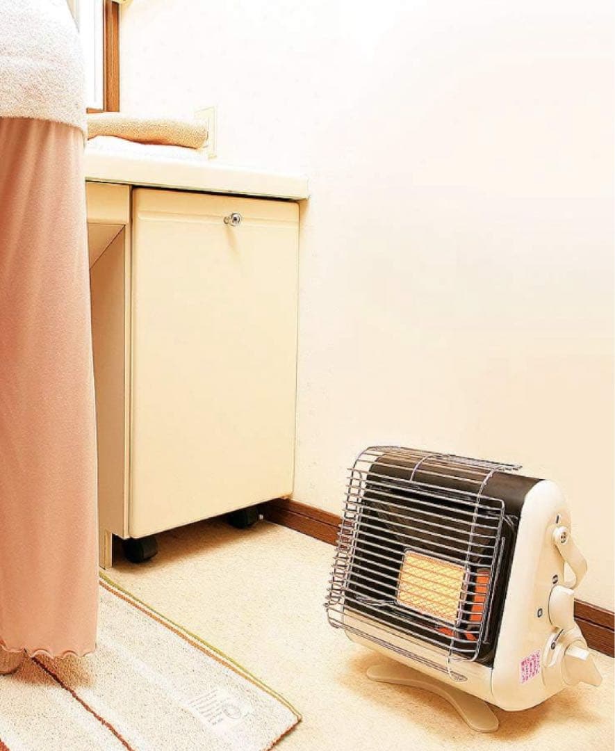 IwatanI スタンド式ストーブ 高温注意 ガード付き