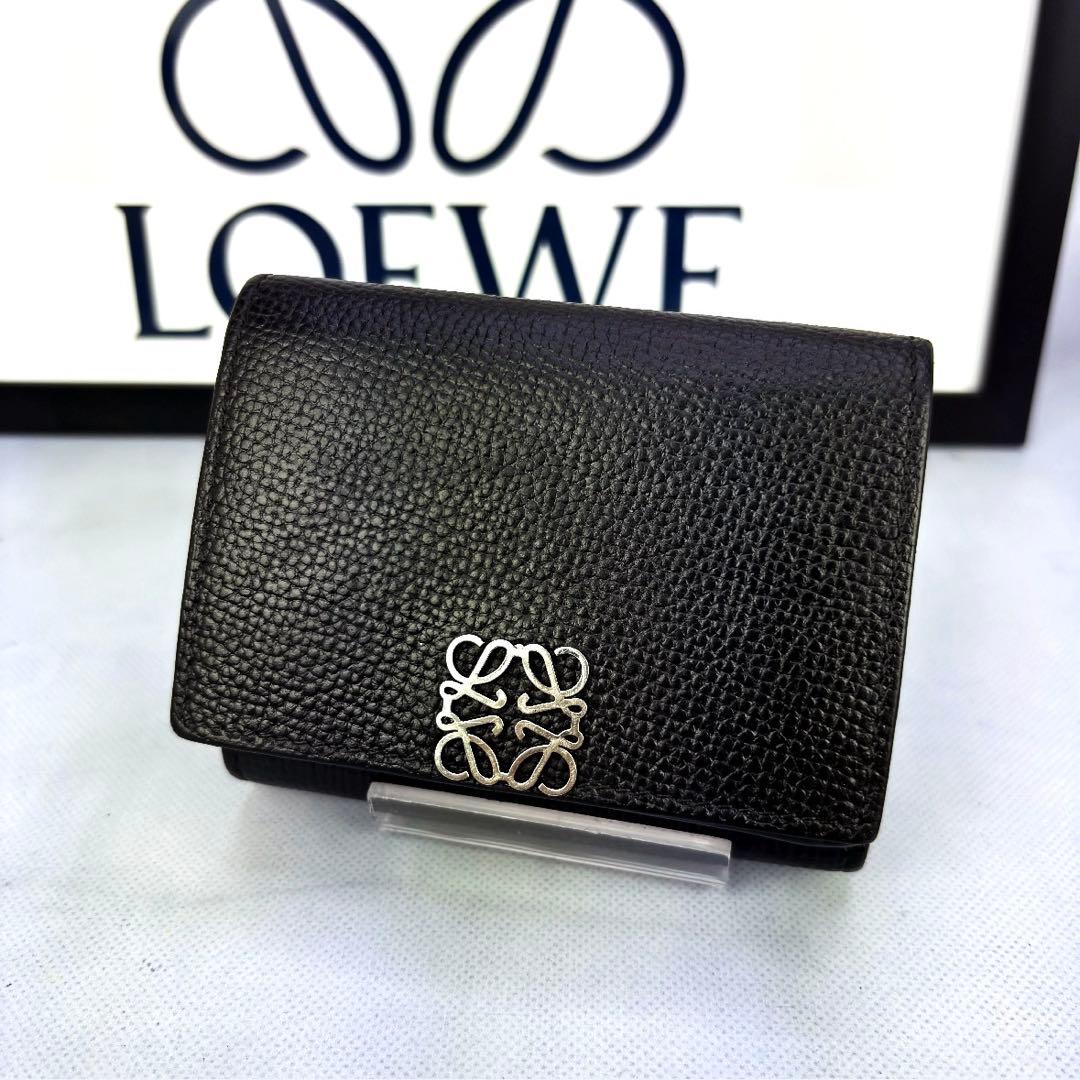 LOEWE（ロエベ）アナグラム トライフォールド ウォレット三つ折り財布