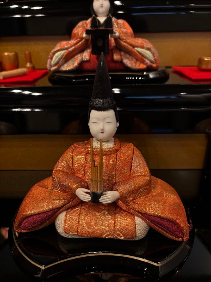 木目込み雛人形10人飾り