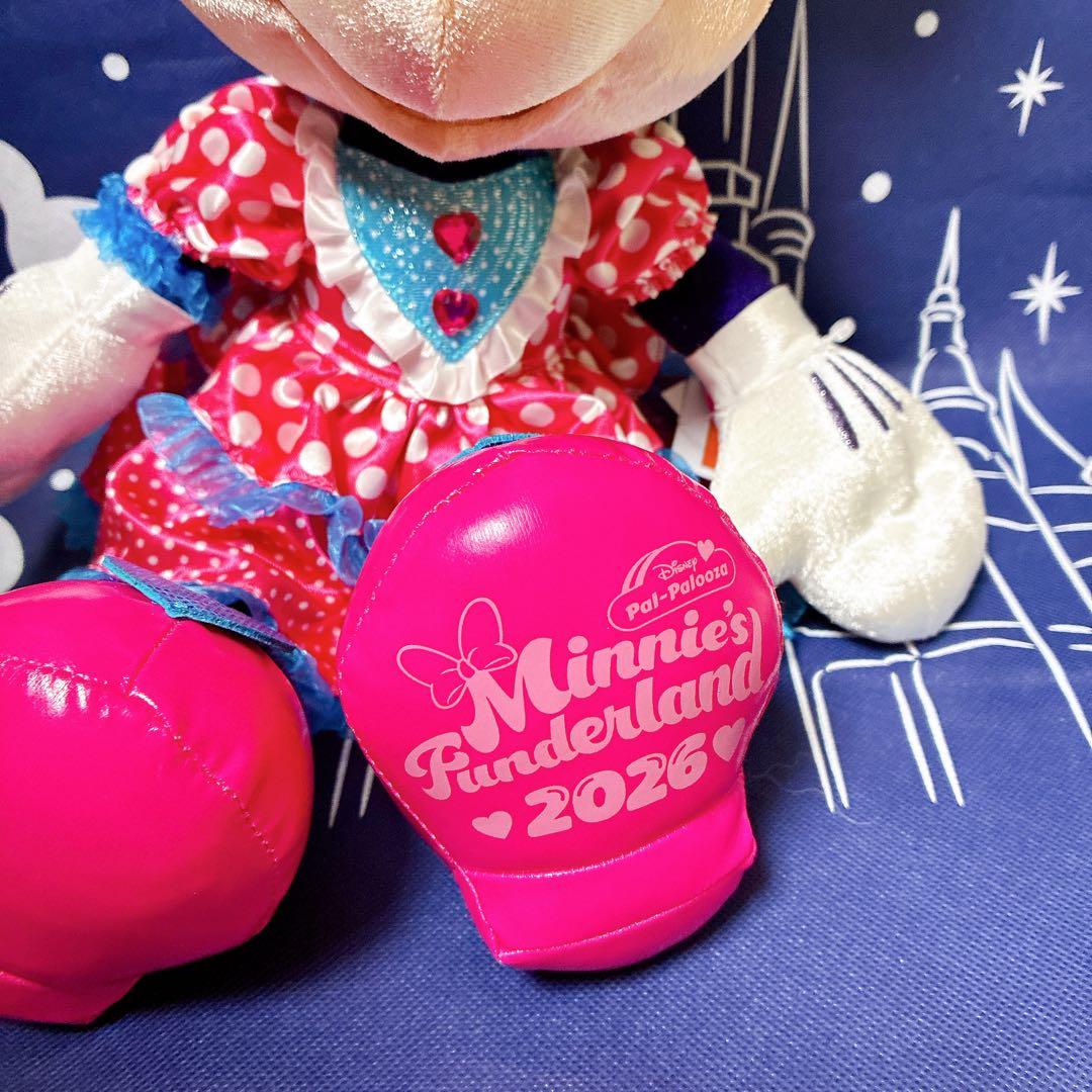 【美人顔】ディズニー　パルパルーザ　ミニー　ぬいぐるみ　ミニーのファンダーランド