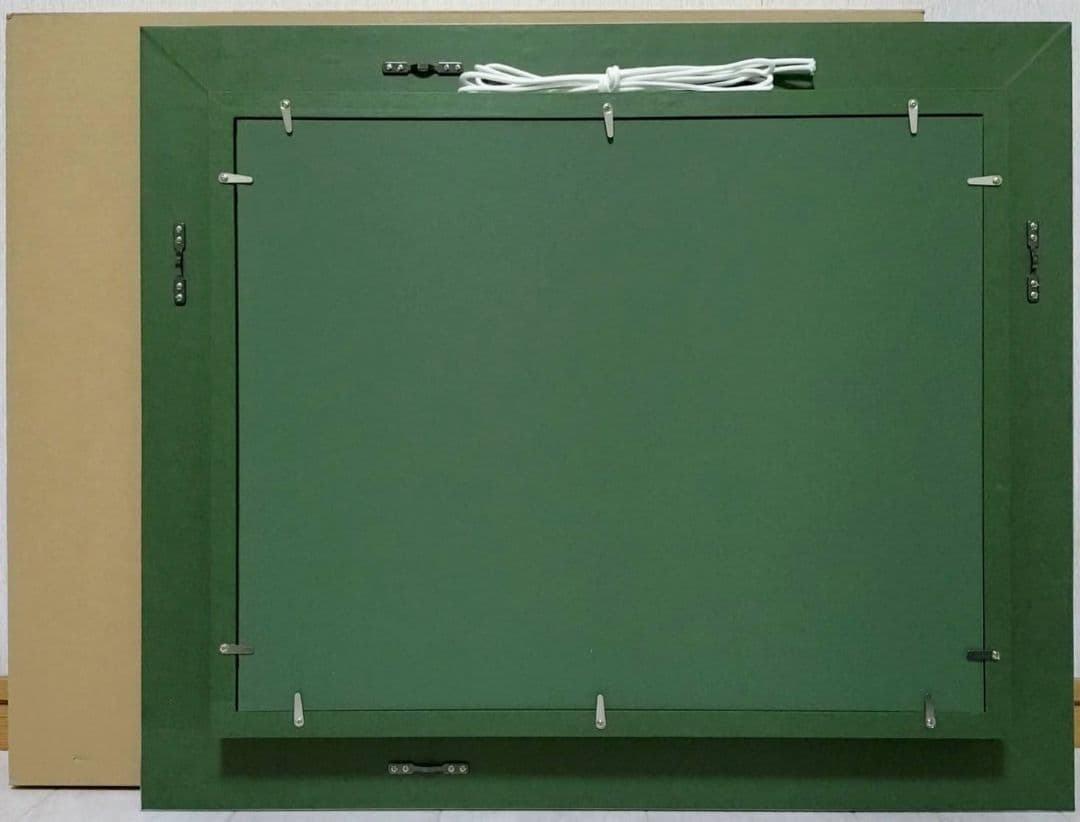 【F6号】片岡球子【花咲く富士】手描き作品/サイン有/油彩/アクリル/額縁/額装