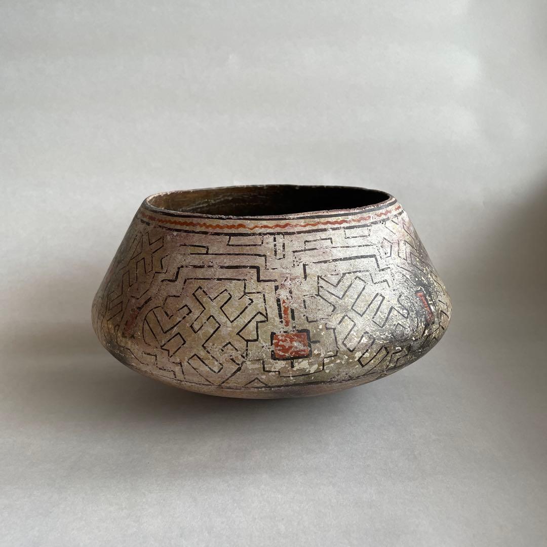 ボウル　シピポ族　シピボ族　Shipibo Pottery Bowl