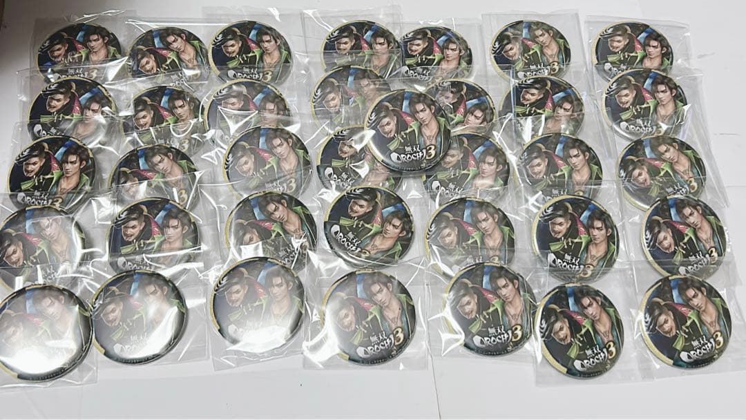 無双OROCHI 松永久秀&法正 缶バッジ 36個まとめ売り セット
