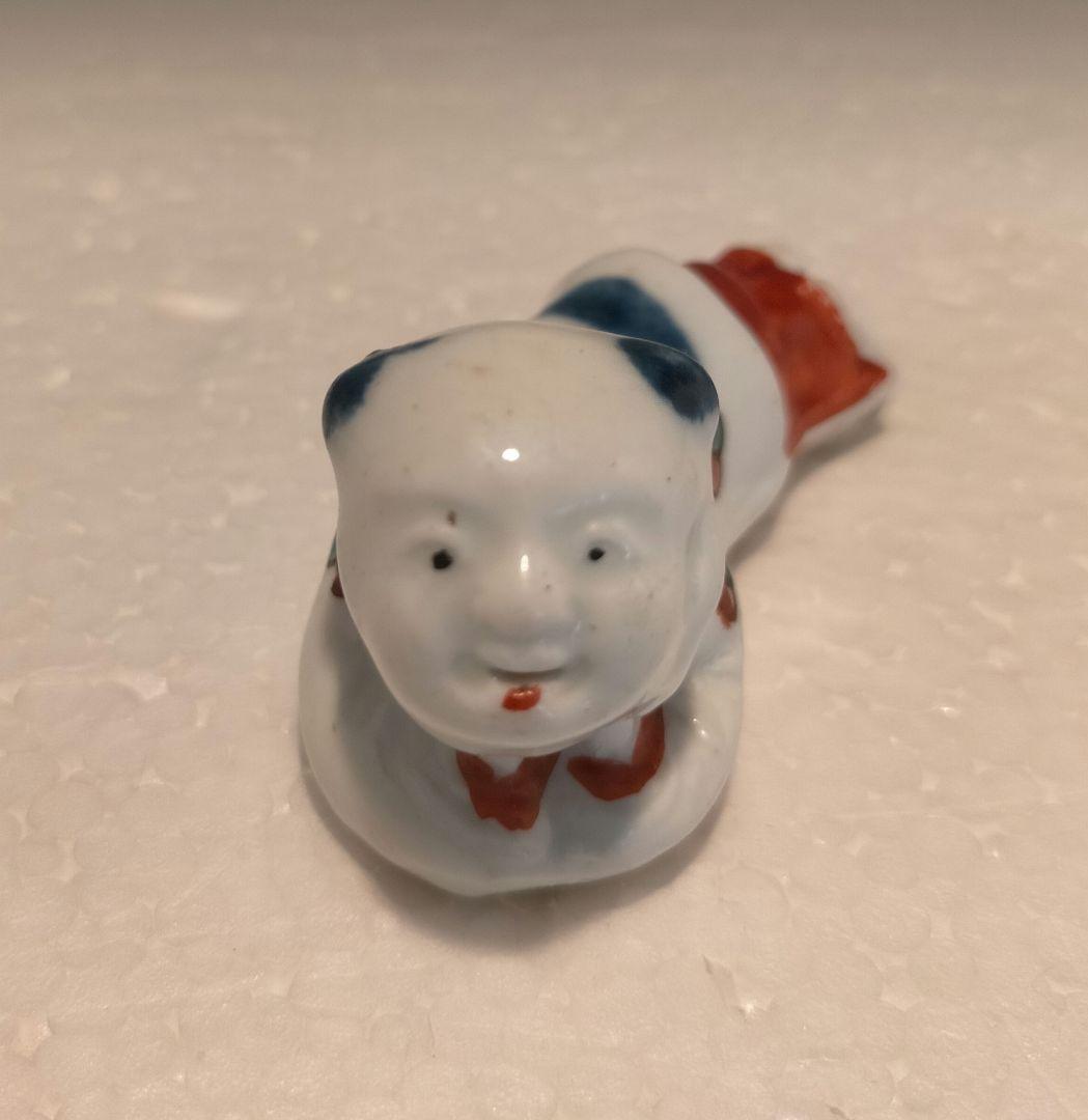 江戸時代　柿右衛門　唐子形笛　江戸時代中期の型1個、後期型1個　伊万里焼　有田焼