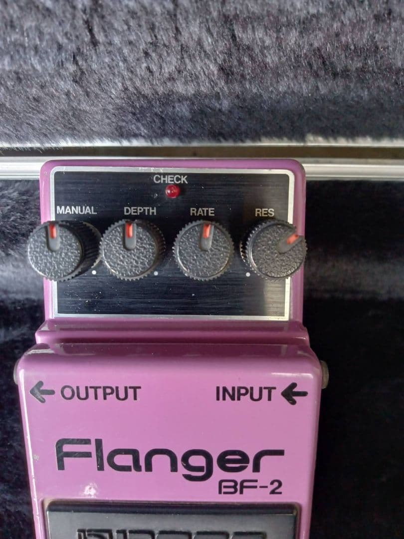 日本製　BOSS BF-2 フランジャーエフェクター　銀ネジ　元箱取説