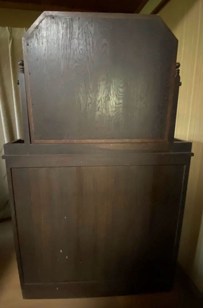 ✳︎アンティーク和家具✳︎ミラー付収納箪笥　シンプル和モダン　年代もの
