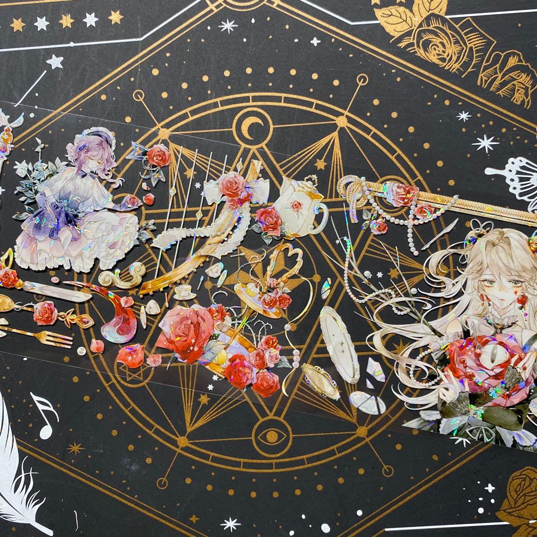 【9218】海外　マステ中古巻　貝殻光マスキングテープ　人物系　女の子　残量多め