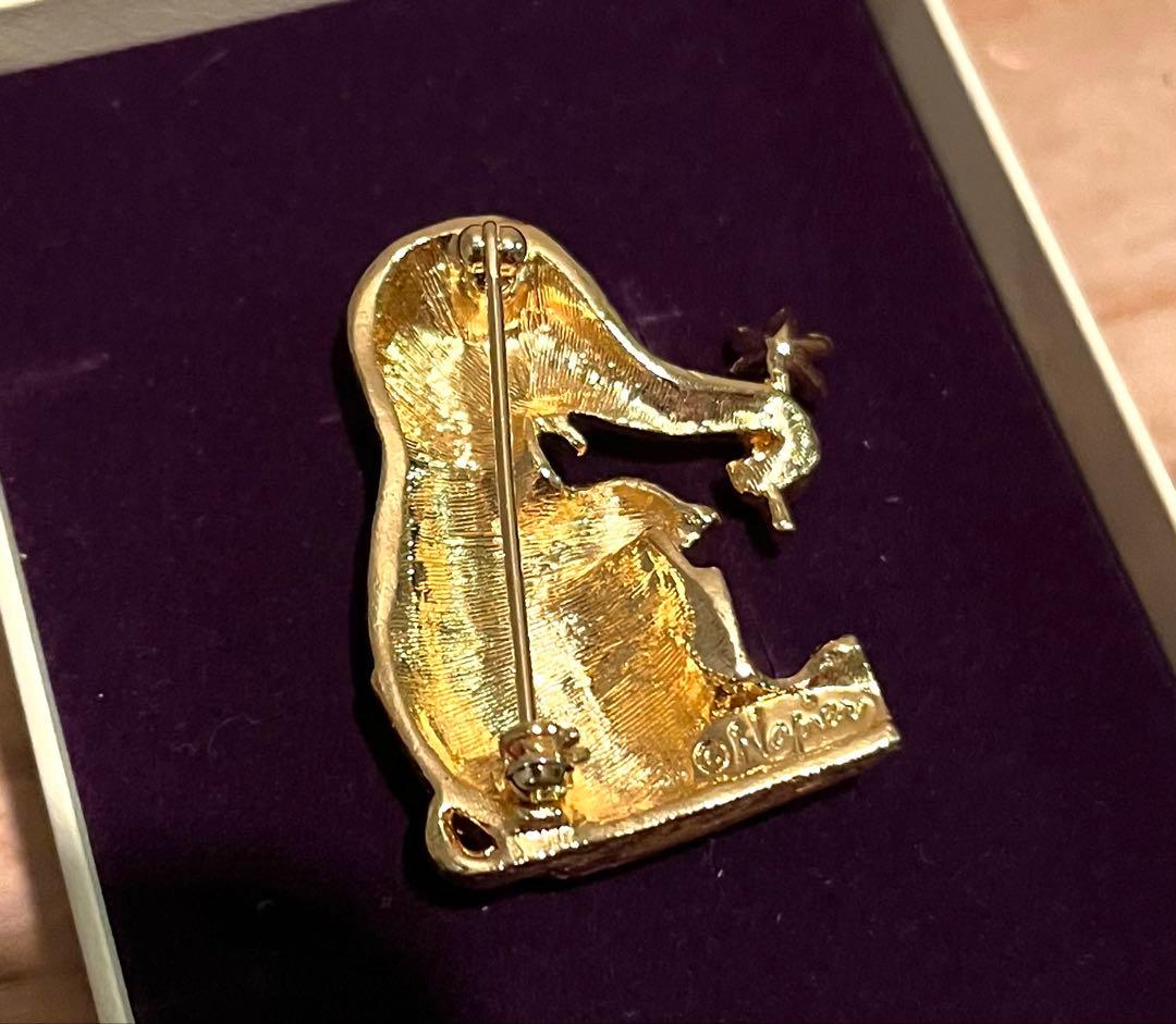 【Napier】ネイピア 年代不明 エレファント 象 ヴィンテージパヴェブローチ