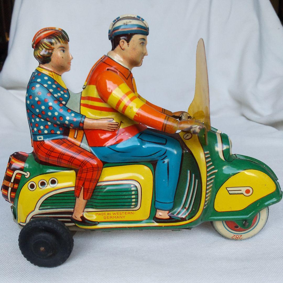 独製 スクーター ブリキ バイク オートバイ レトロ ビンテージ 古い