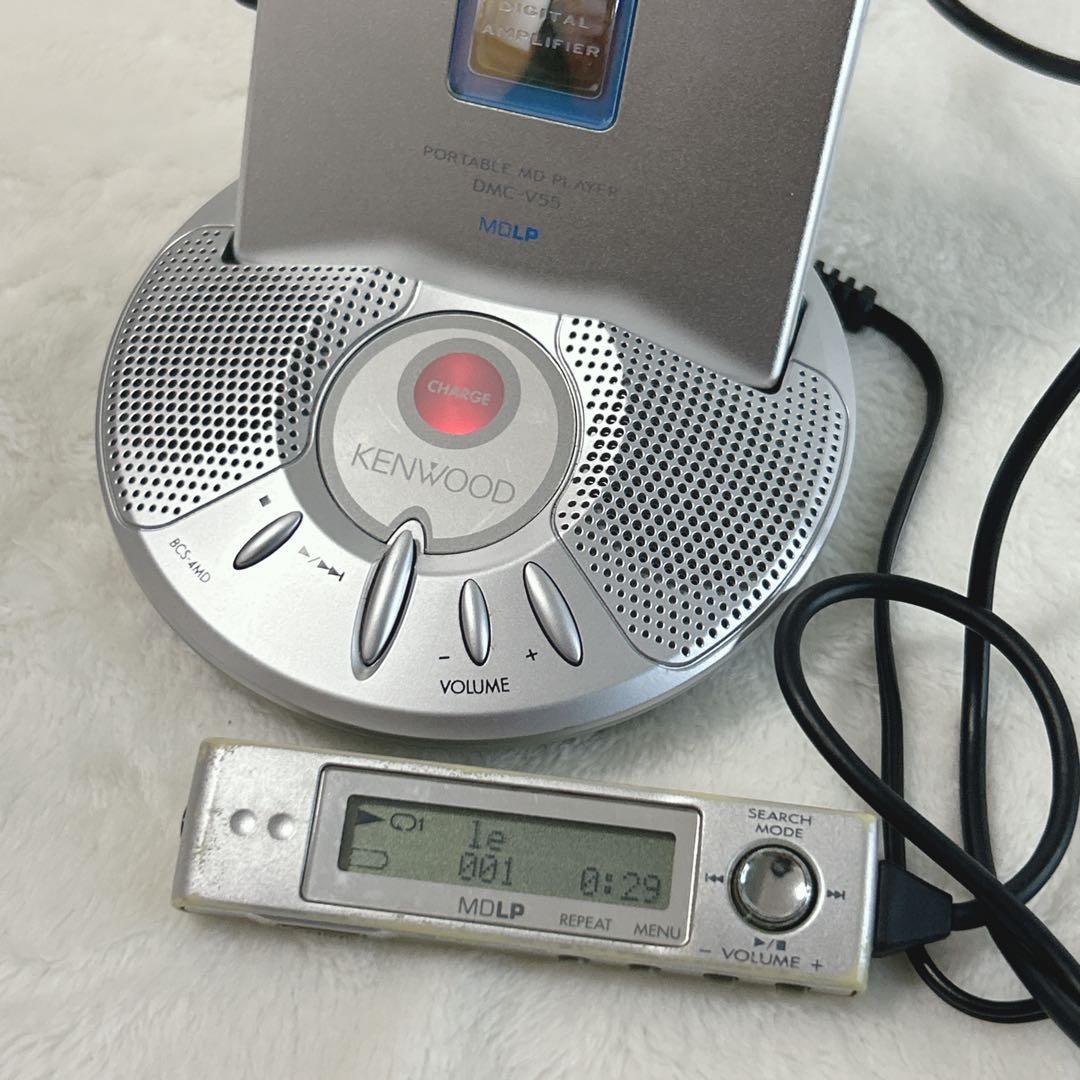 ✨動作品✨ KENWOOD DMC-V55 ポータブルMDプレイヤー シルバー
