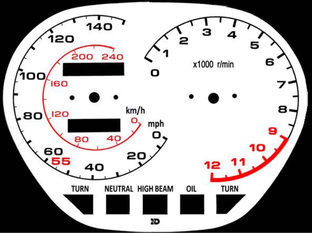 ワンオフ♪GSX−S刀(カタナ)用オリジナルメーターパネル♪7501100