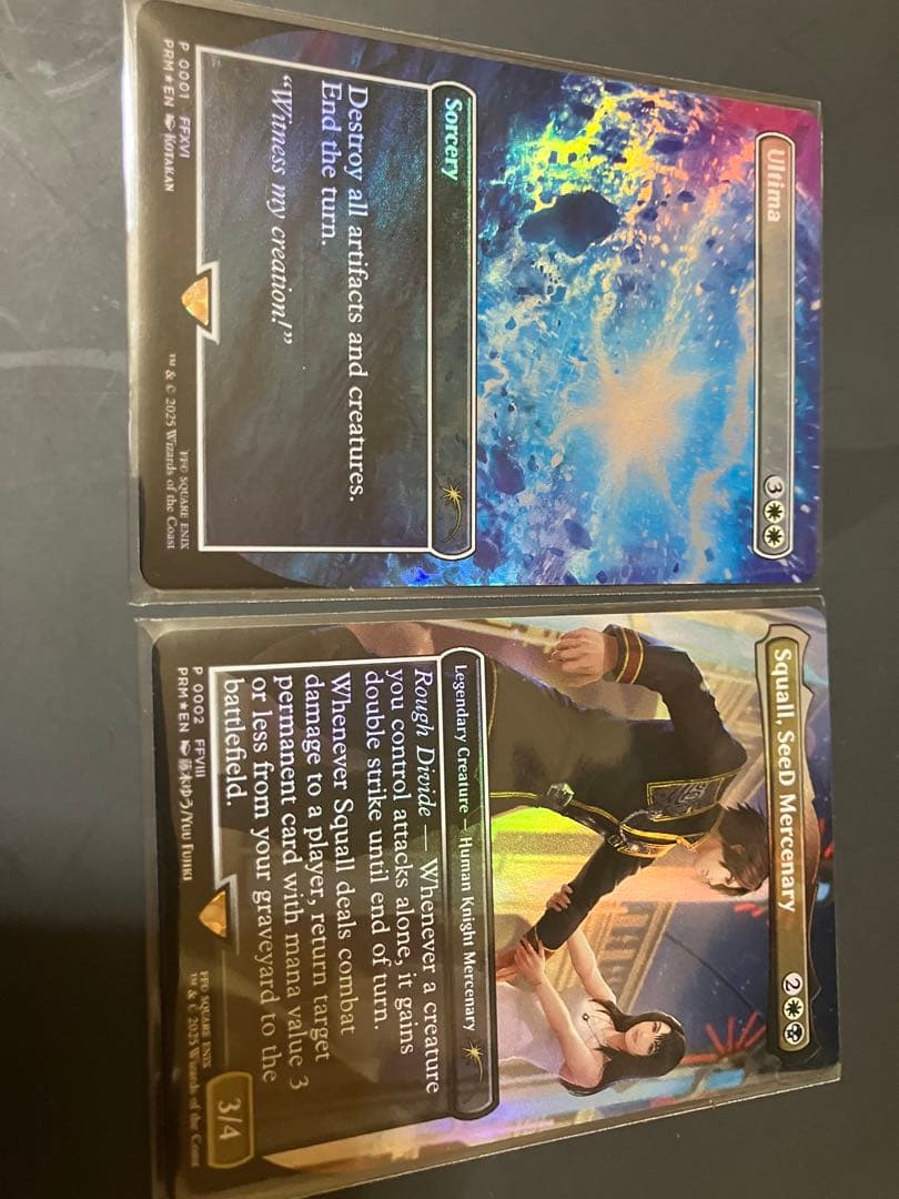 SeeDの傭兵、スコールと古代魔法「アルテマ」　2枚セット プロモ foil