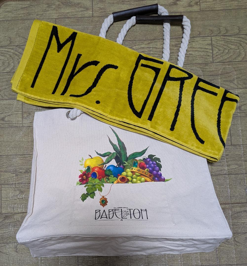 Mrs. GREEN APPLE トートバッグ＆タオル