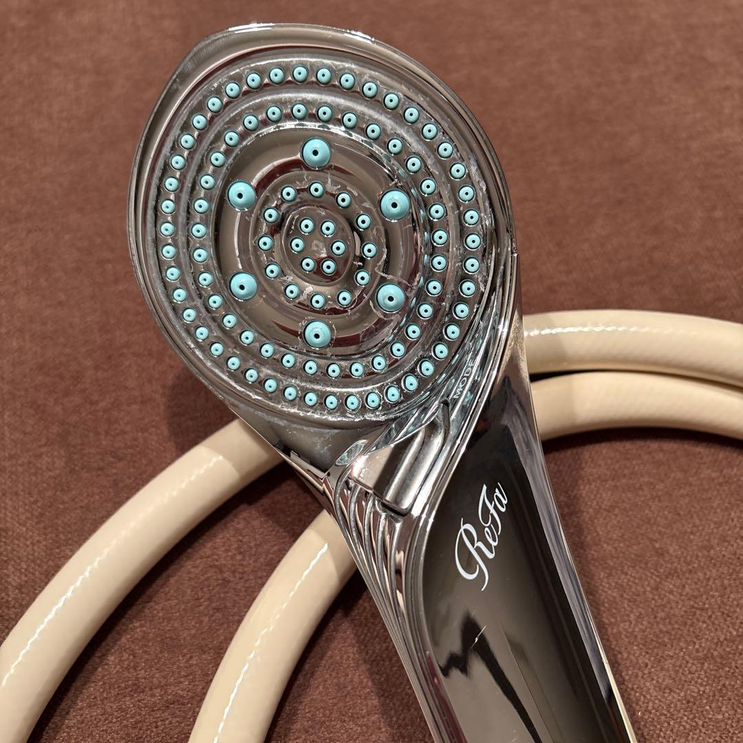 Reta シャワーヘッド クリーム色ホース付き