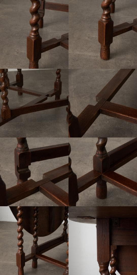 みるみる☆専用82830★英国 アンティーク ゲートレッグテーブル オーク