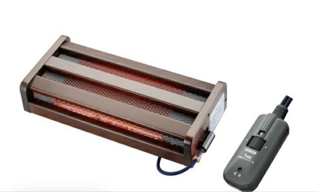 ハロゲン　木枠フットヒーター