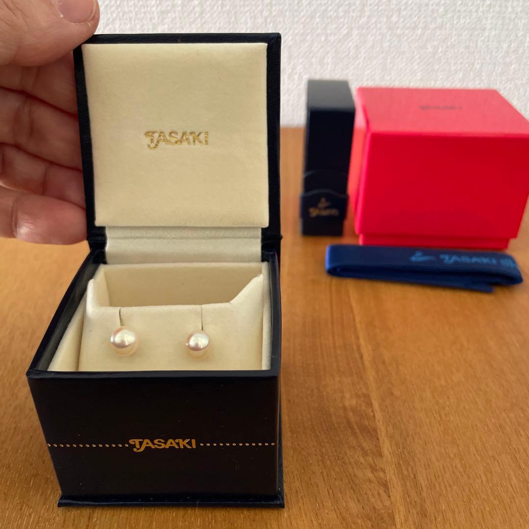 【美品】TASAKI 6.5mmパール ピアス WGK18