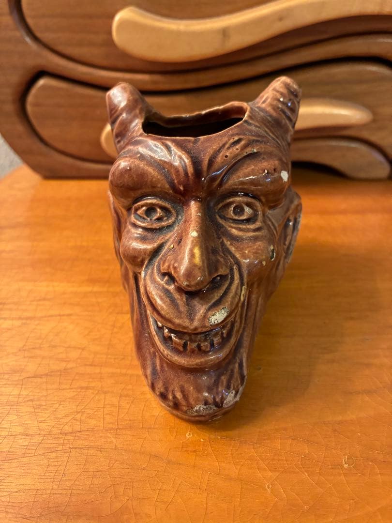 ビンテージ　デビル　悪魔　レッドデビル　ミッドセンチュリー ホラー　レトロ