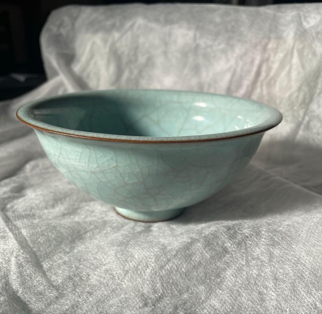 原口卓士　青磁　茶碗