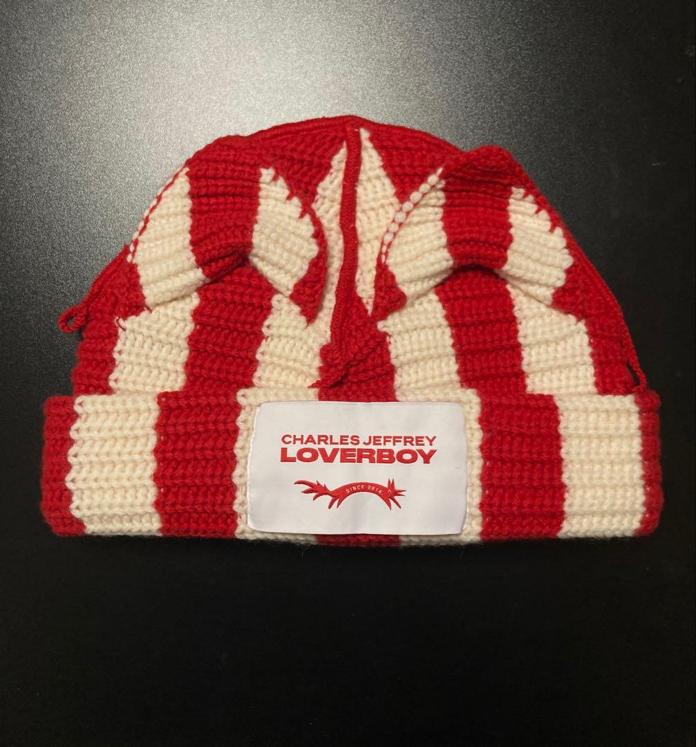 【正規品】【CHARLES JEFFREY LOVERBOY】猫耳ニットビーニー
