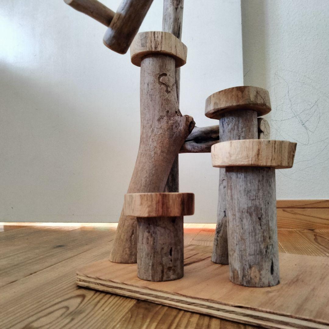 バードアスレチックジム大型 ㊷ 天然木 自然木 流木 インコ おもちゃ