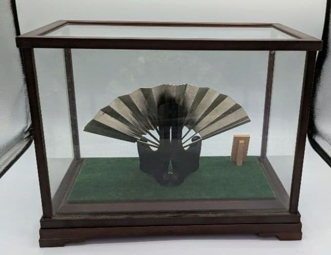 純銀　扇　武比古作　金属工芸　銀製品