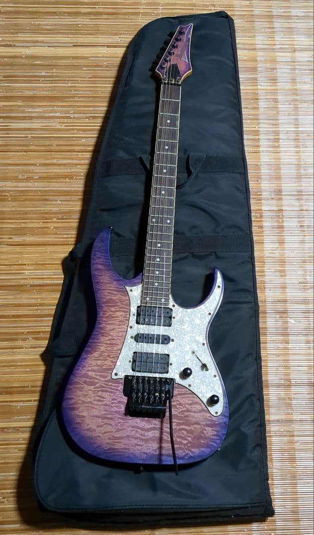 【ジャンク】Ibanez　RG350QM　パープル
