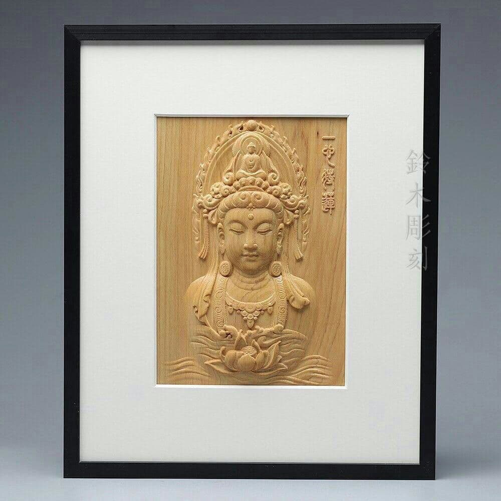 装飾壁画  観音菩薩  仏教  仏像  祈る厄除  彫刻  災難除去