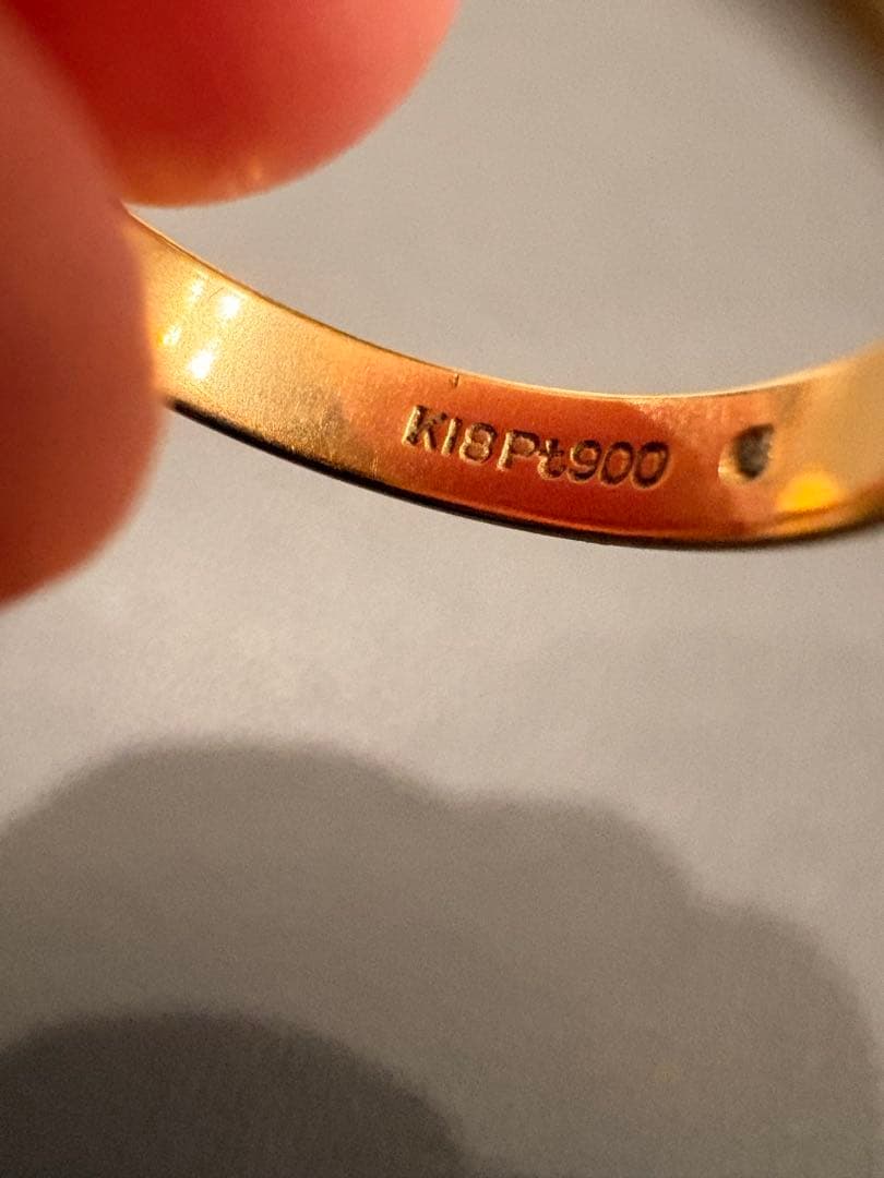 K18Pt900 シンプルリング 2.5g