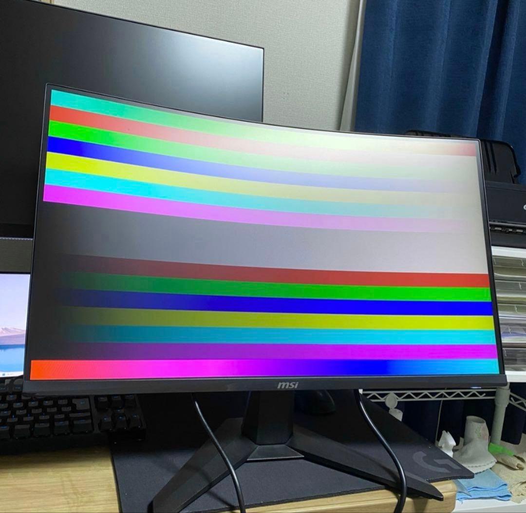 MSI 27インチ 曲面ゲーミングモニター MAG 27C6F 美品 2024年