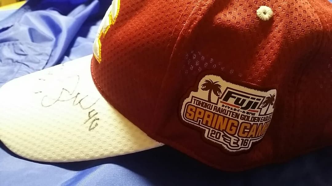 【キャンプお土産に、非売品】楽天・銀次＆ウィーラー＆今江敏晃直筆サイン