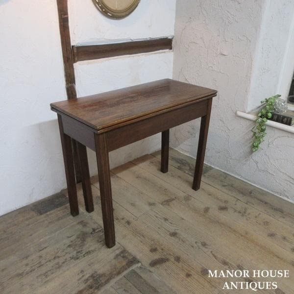 イギリス アンティーク 家具 カードテーブル ゲームテーブル 英国 6856d