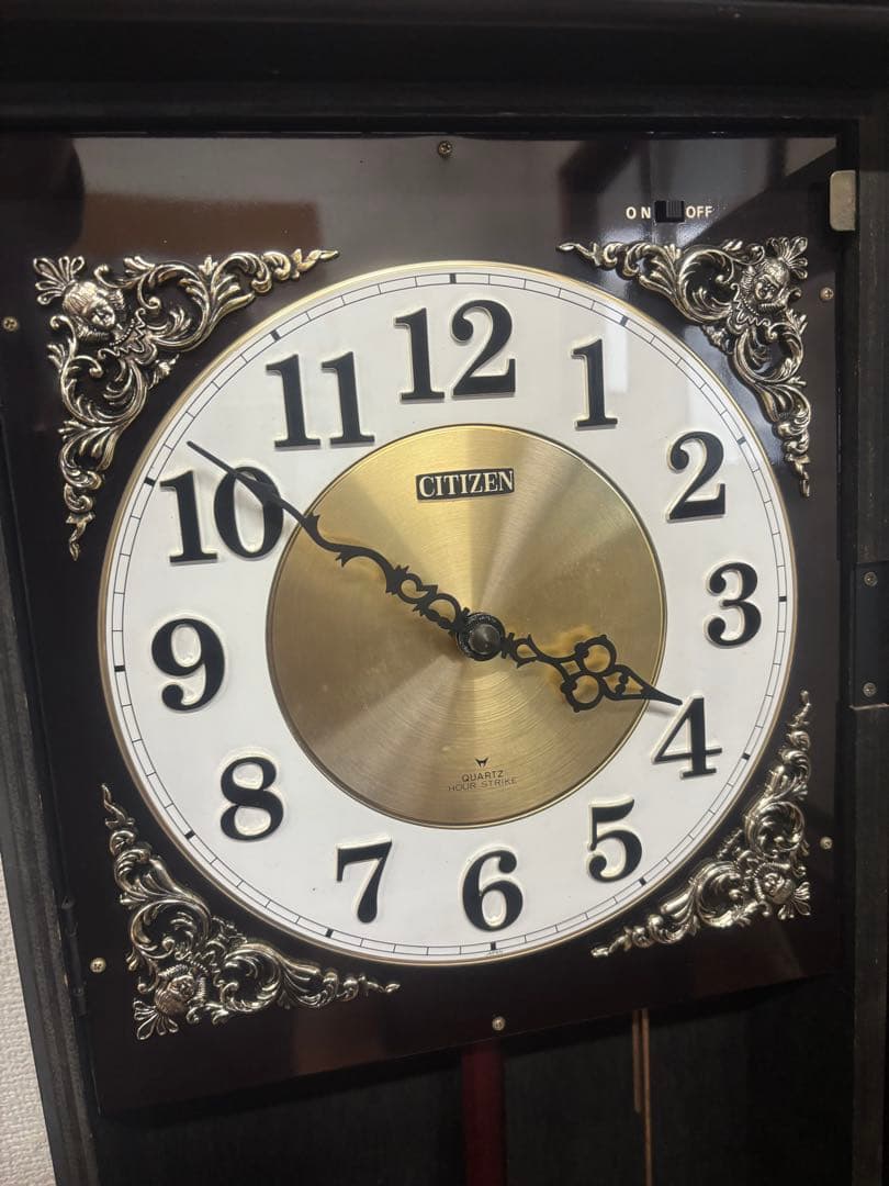 特大 シチズン 柱時計 掛け時計 CITIZEN アンティーク 振り子時計