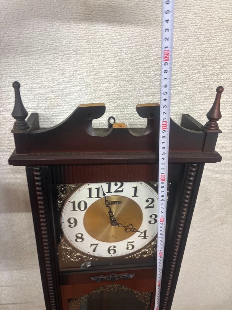 特大 シチズン 柱時計 掛け時計 CITIZEN アンティーク 振り子時計