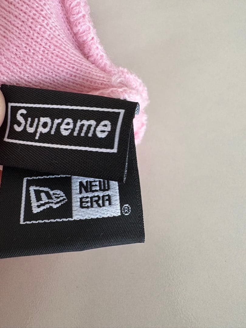 Supreme ニット帽 ピンク ワールドファマス