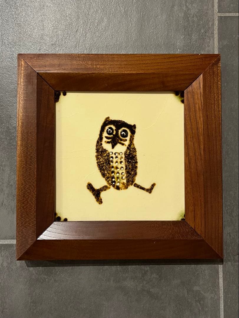 船木研児スリップウェア　陶板　額装