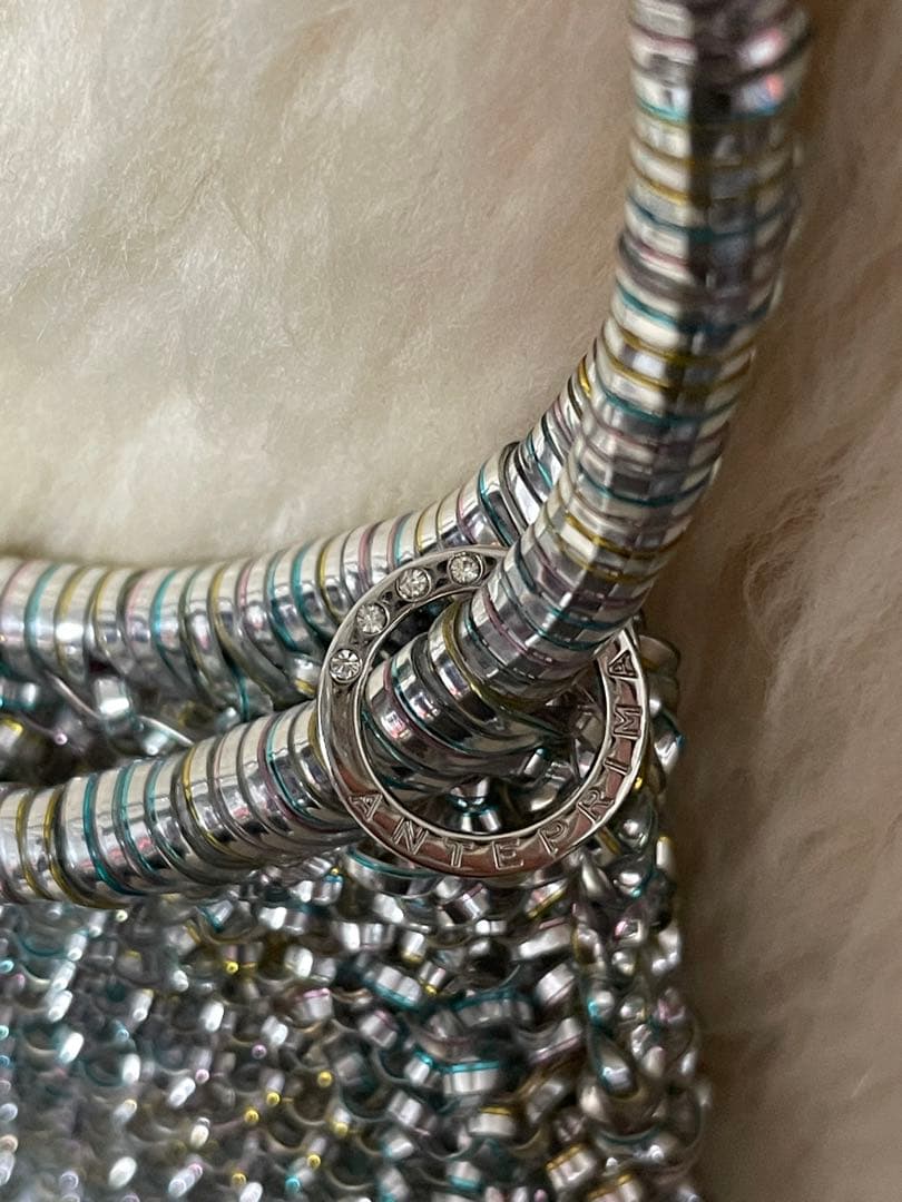 Ｒ✨美品✨アンテプリマ ワイヤーバッグ シャンパンゴールド しずく型 ドロップ型