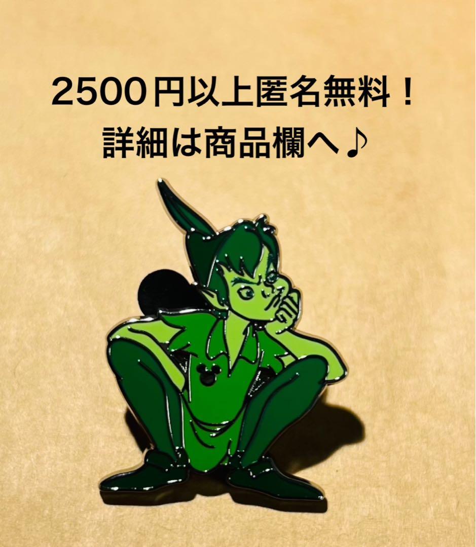 3253.海外ディズニーワールドヒドゥンミッキーピン グリーン ピーターパン