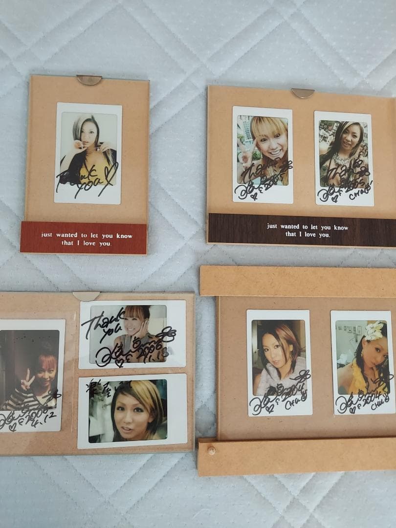 激レア　倖田來未　直筆サイン入りチェキ　８枚セット