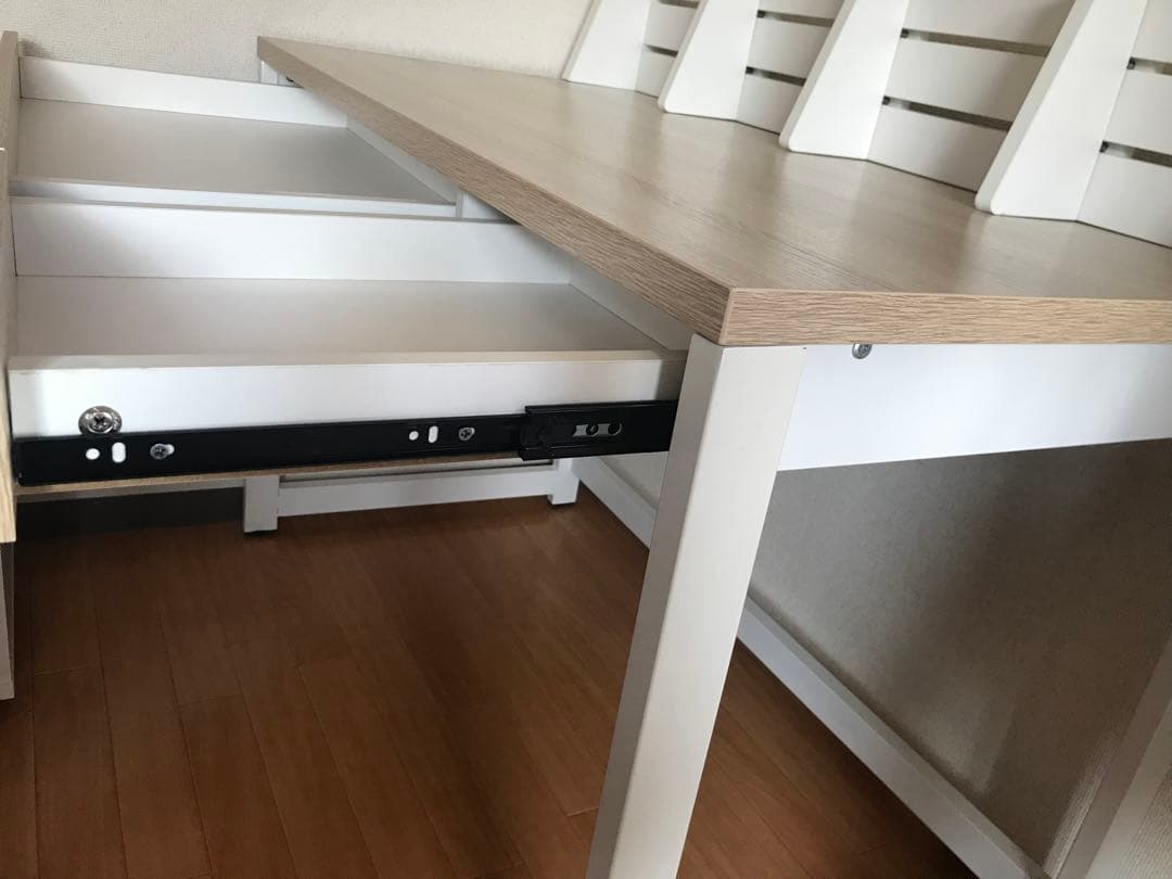 LOWYA デスク 可動棚,引き出し付き 幅110