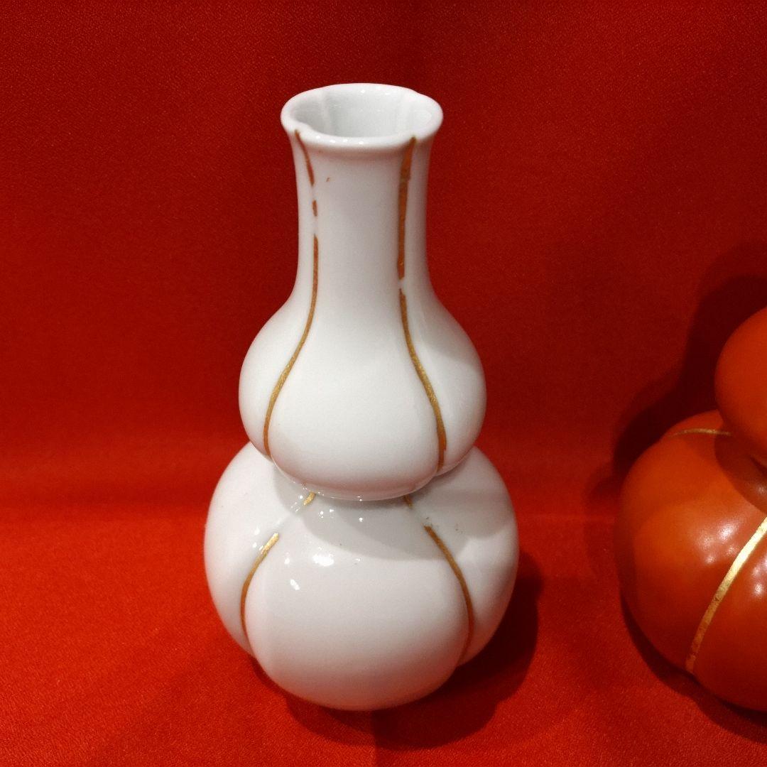 永楽即全 紅白酒瓶 1対(2点) 永楽善五郎 徳利 酒器 京焼