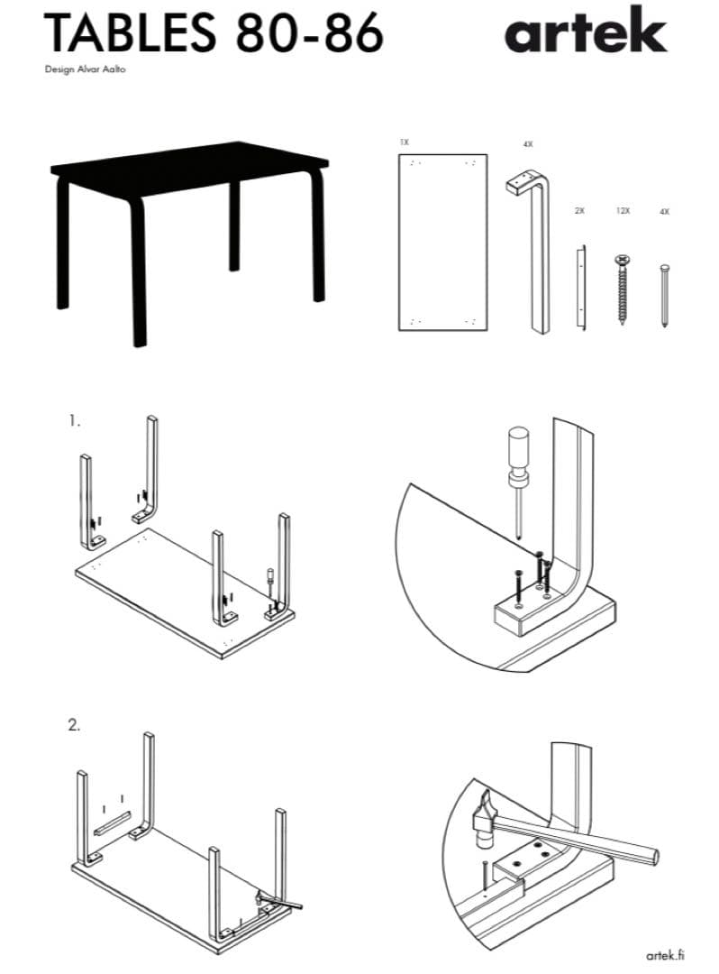 か*な様 極美品 Artek 81C テーブル