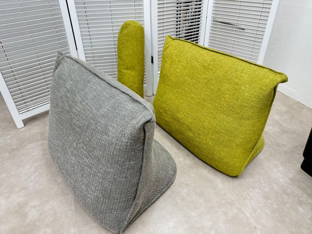 i*t様 リーン・ロゼ プラド用 背クッション ソファ グレー グリーン