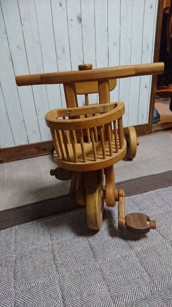 ハンドメイド木製 三輪車