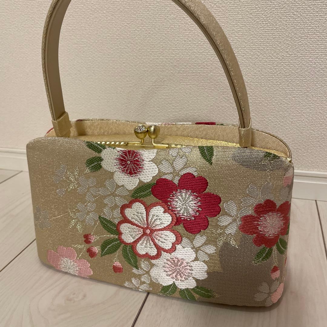 うさぎ【京都きもの友禅】　成人式　和装　バッグと草履、小物のセット