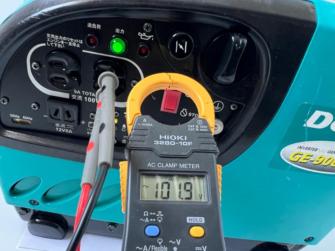 DENYO デンヨー インバーター発電機 GE-900SS-IV★動作良好♪13