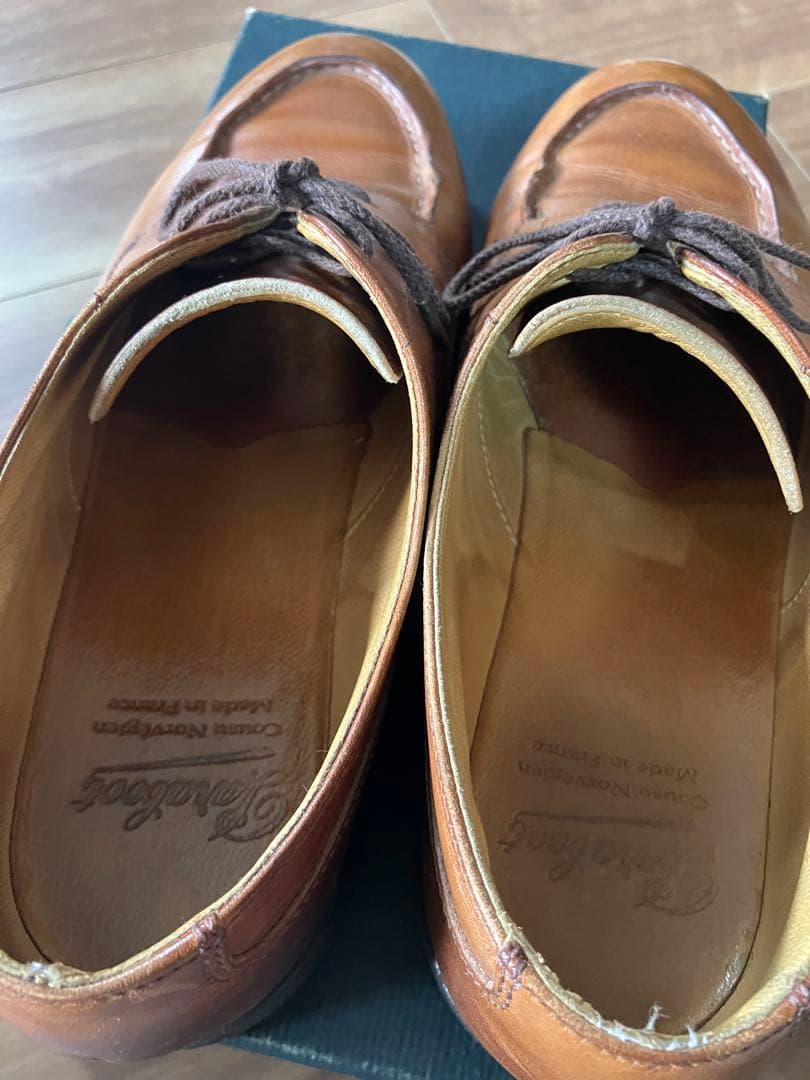 廃盤 希少色 Paraboot シャンボード ゴールド