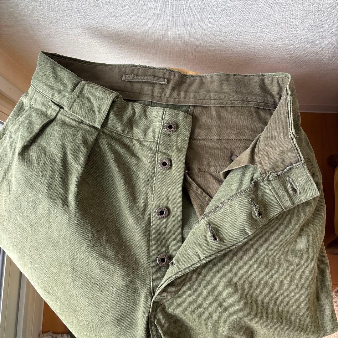 ナイジェルケーボン　ミリタリーパンツ　フランス軍　m52 チノパン　34インチ